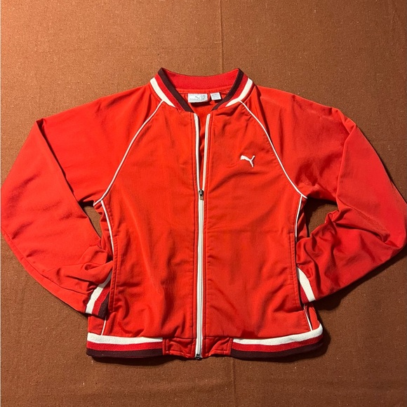 Puma Red Jacket with White Accents - Picture 7 of 16